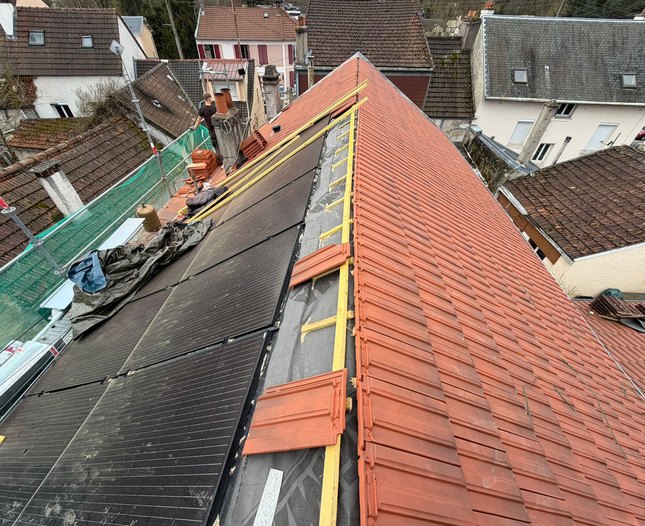 Pose de descente à Longpont-sur-Orge (91310) - L'Atelier des Gouttières